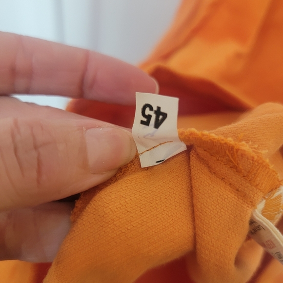 Orange Pinafore Corduroy Dress Lucy & Yak - Picture 11 of 12
